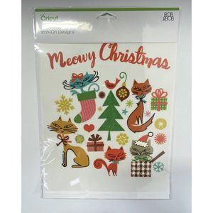 7 Cricut Iron On Designs Meowy Christmas Cats Kittens Pets Heat Press Home Iron